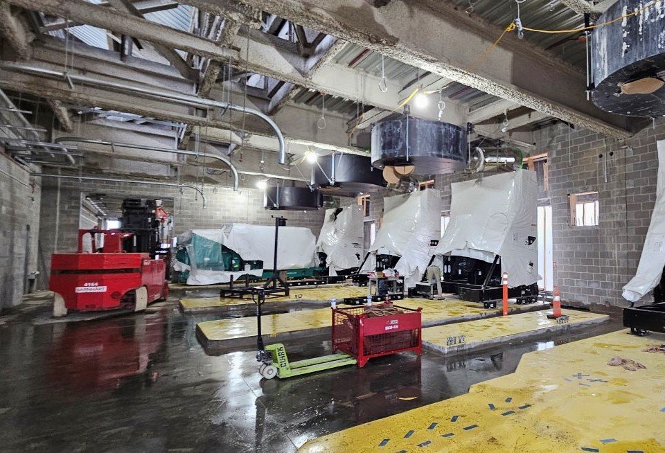 Installation of the first 3MW generator